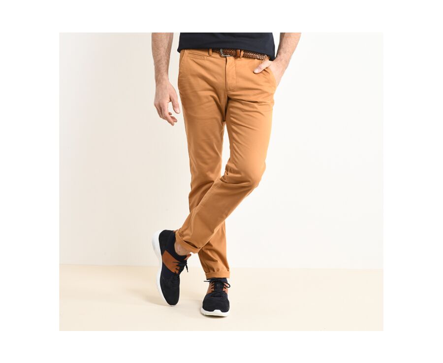 Pantalon chino homme Caramel - KYRK
