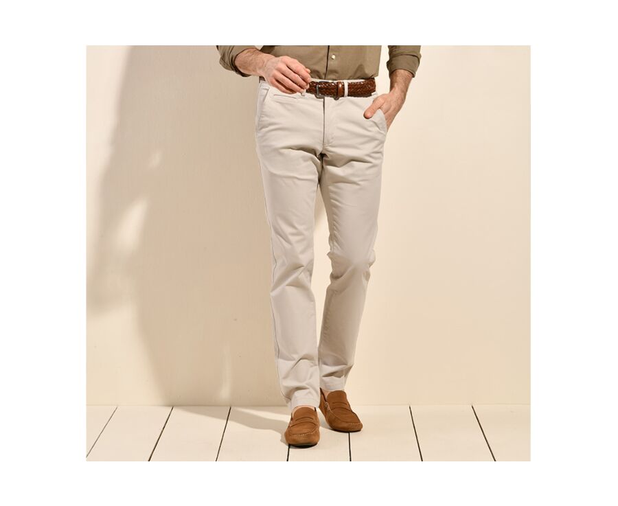Pantalon chino homme Greige - KYRK