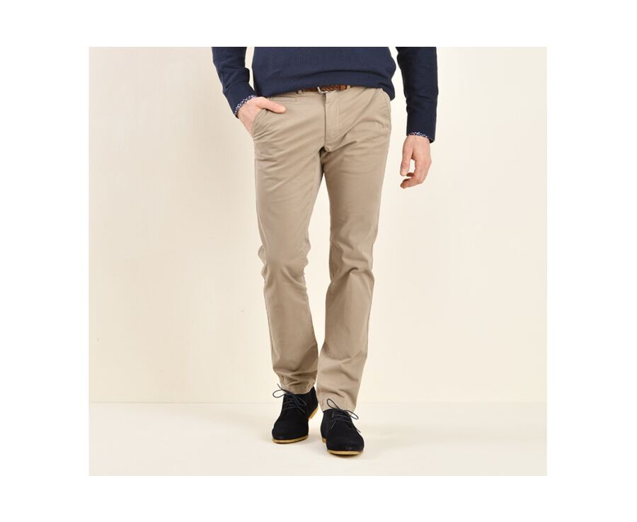 Pantalon chino homme Taupe Clair - KYRK