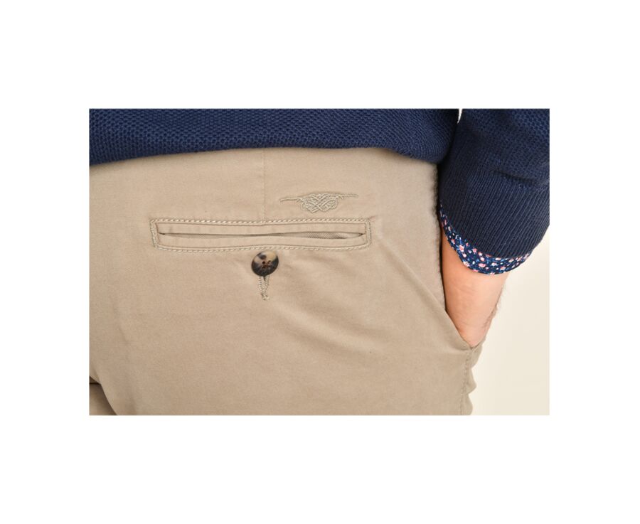 Pantalon chino homme Taupe Clair - KYRK
