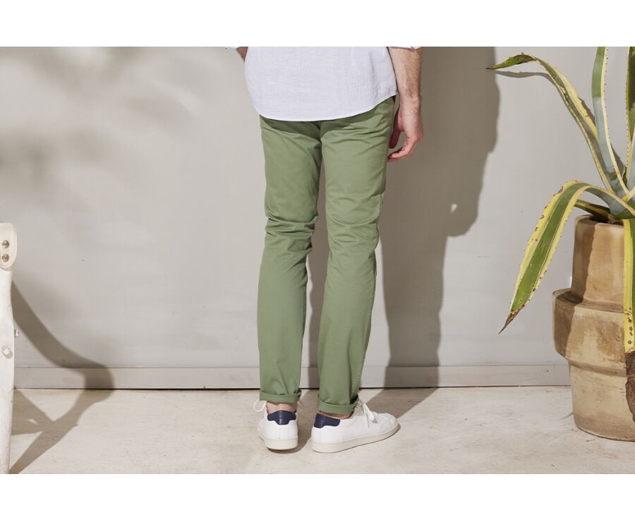 Pantalon chino homme Vert sauge - KYRK