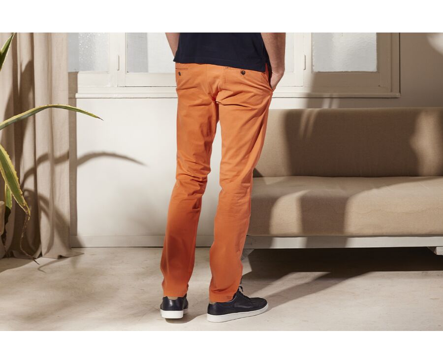 Pantalon chino homme Orange givré - KYRK
