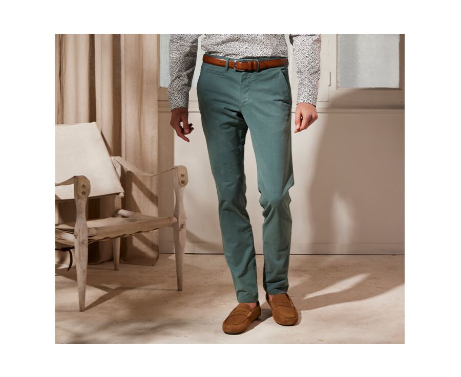 Pantalon chino homme Vert pin - KYRK