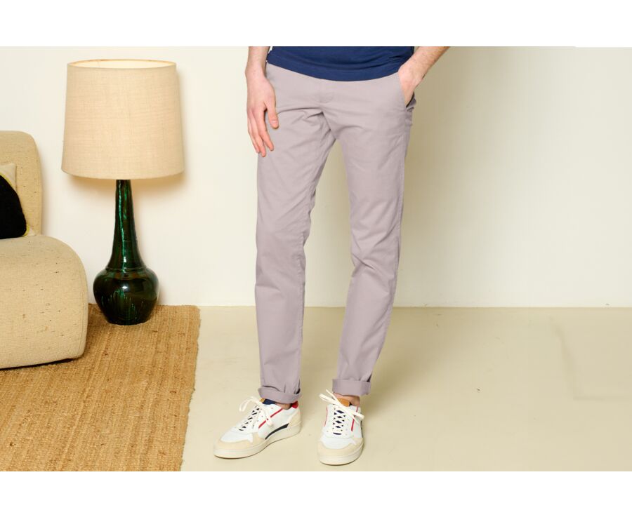 Pantalon chino homme Greige Foncé - KYRK
