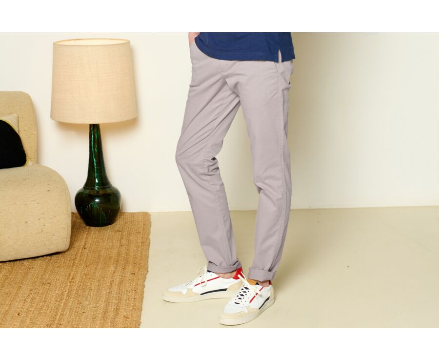 Pantalon chino homme Greige Foncé - KYRK