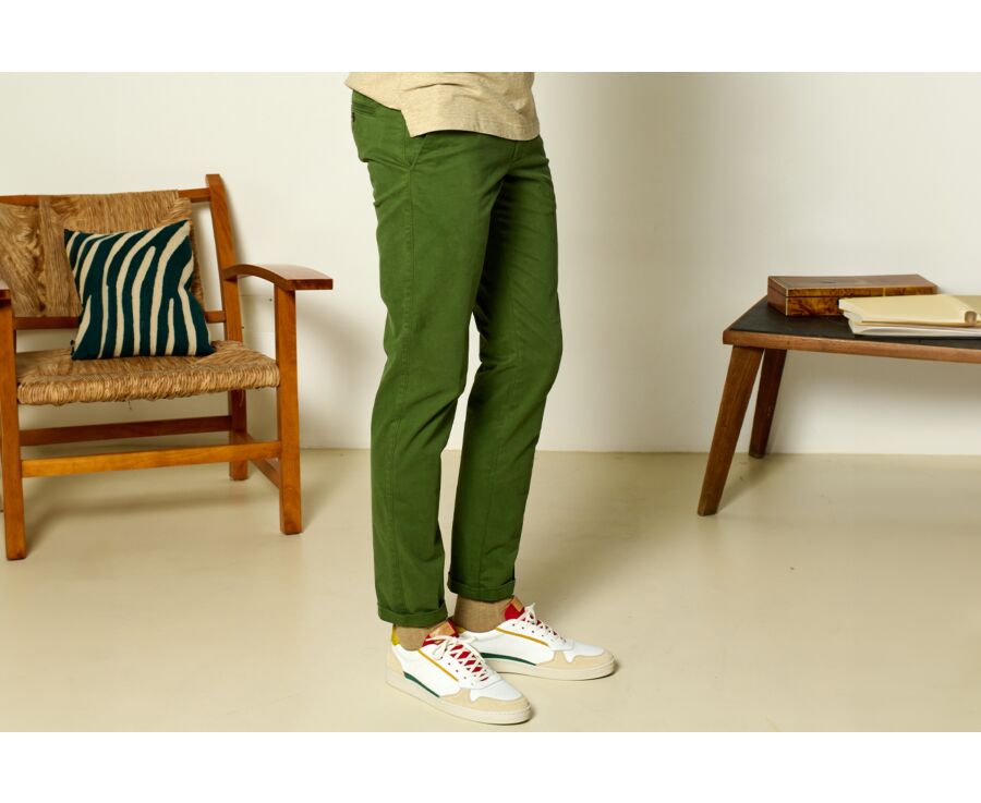 Pantalon chino homme Vert forêt - KYRK