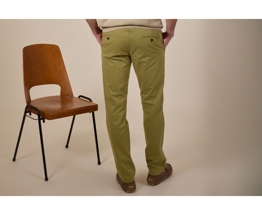 Pantalon chino homme Vert Amande - KYRK