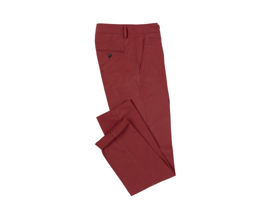 Pantalon chino homme Rouge Brique - KYRK