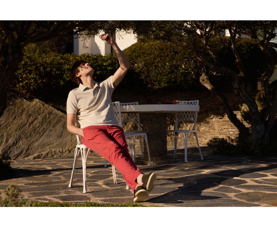 Pantalon chino homme Rouge Brique - KYRK