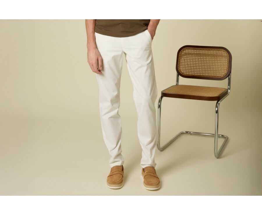 Pantalon chino homme Blanc Cassé - KYRK