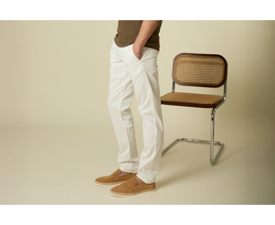 Pantalon chino homme Blanc Cassé - KYRK