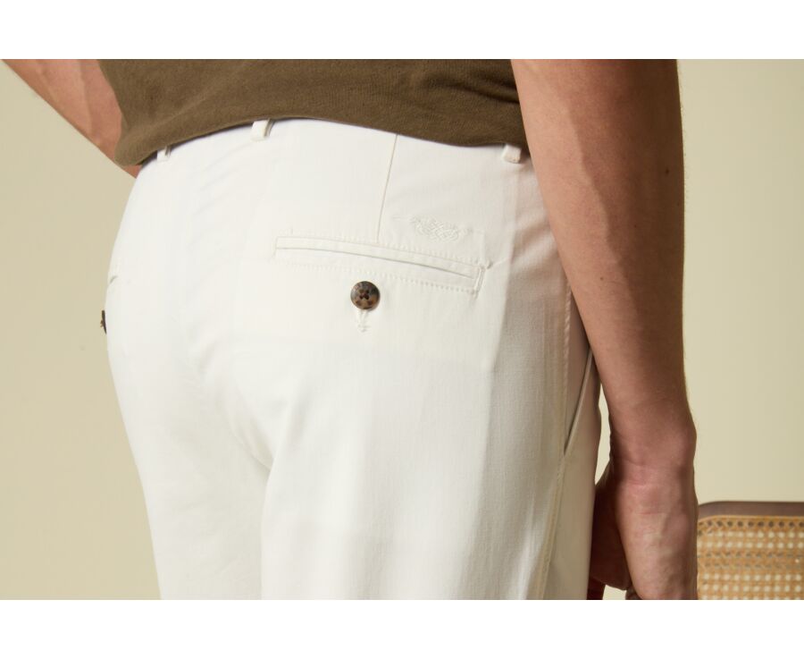 Pantalon chino homme Blanc Cassé - KYRK