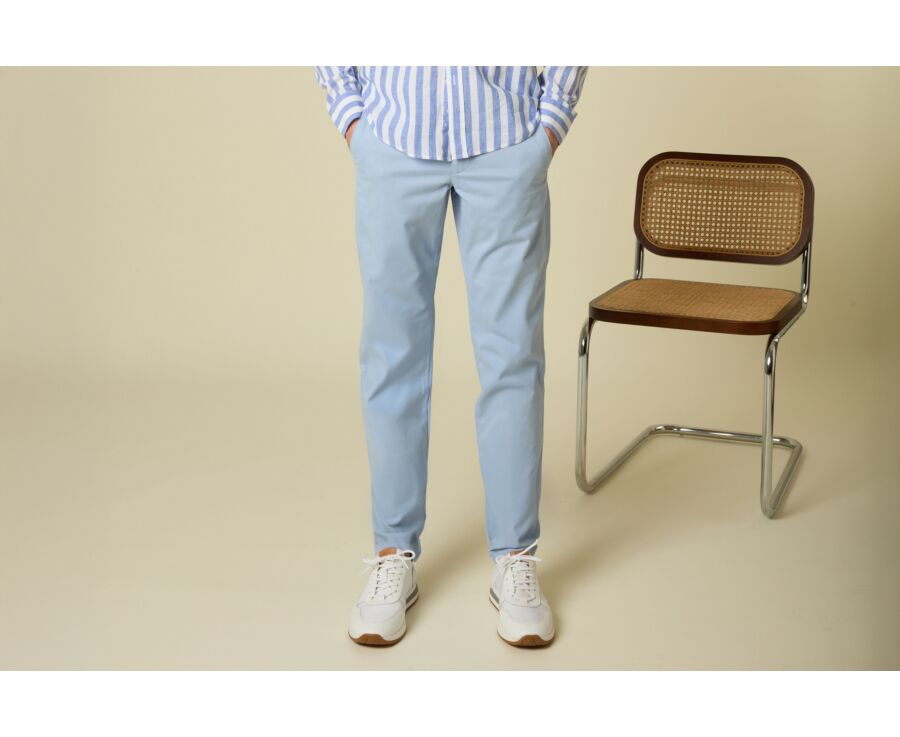 Pantalon chino homme Bleu Azur Clair - KYRK