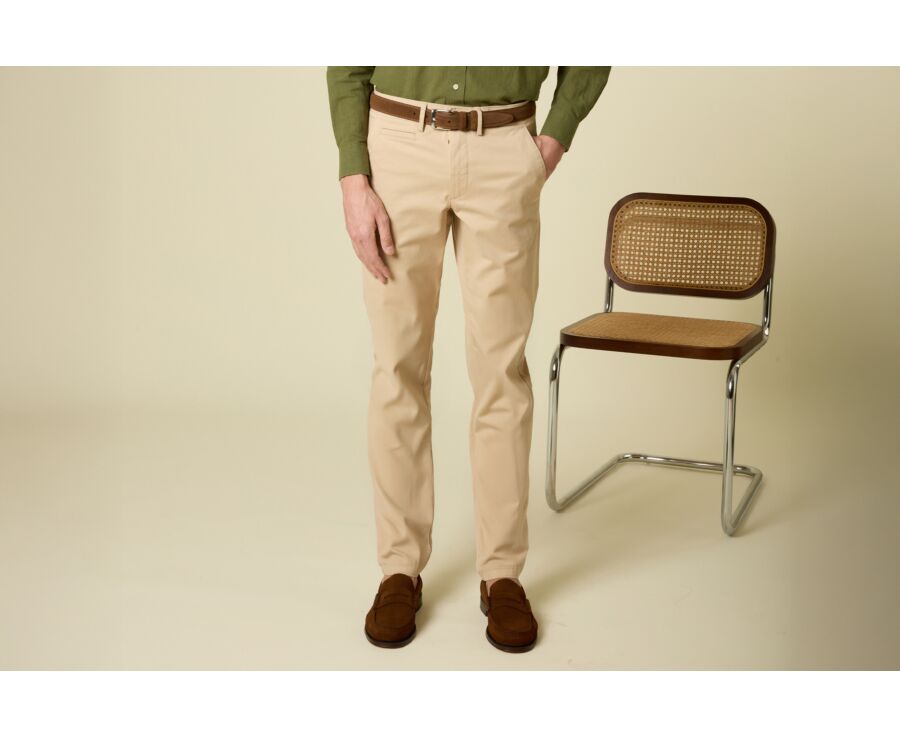 Pantalon chino homme Beige Foncé - KYRK