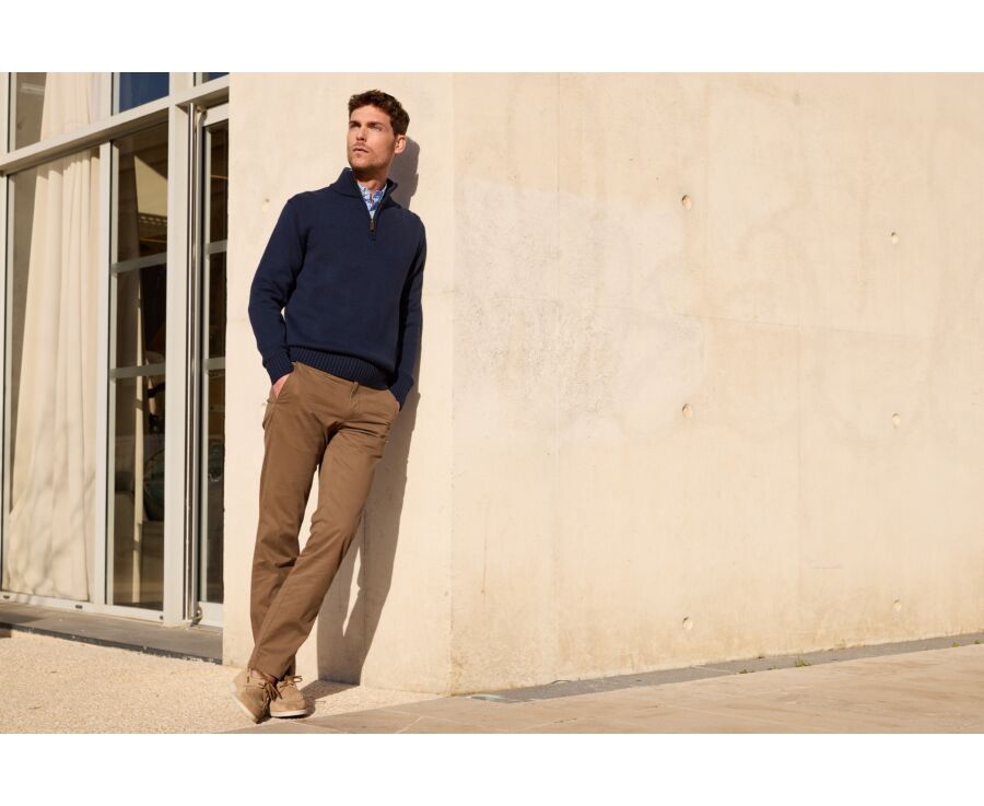 Pantalon chino homme Cacao - KYRK