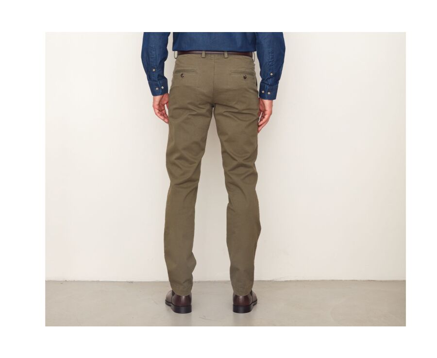 Pantalon chino homme Olive Foncé - JERRY