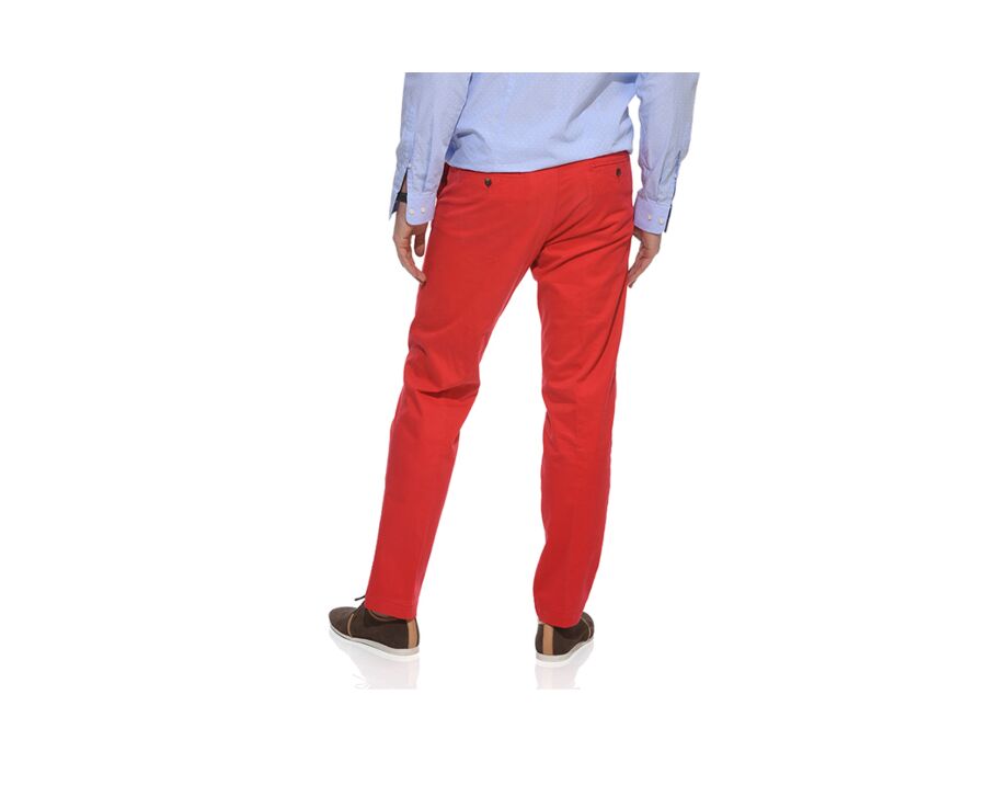 Pantalon chino homme Rouge Vif - JERRY