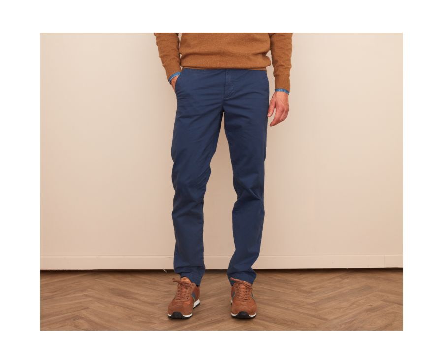 Pantalon chino homme Navy Denim - JERRY