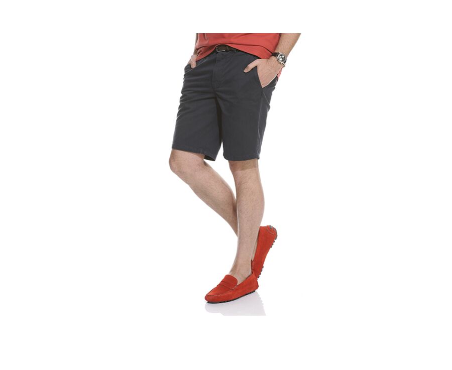 Bermuda chino homme Marine - LARRY