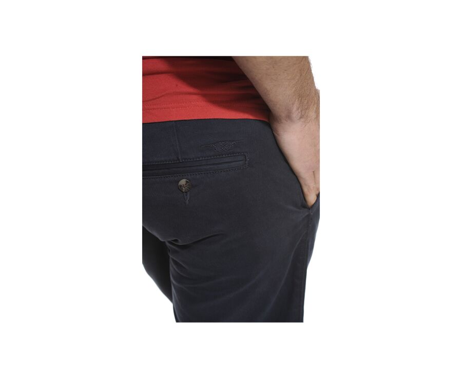 Bermuda chino homme Marine - LARRY