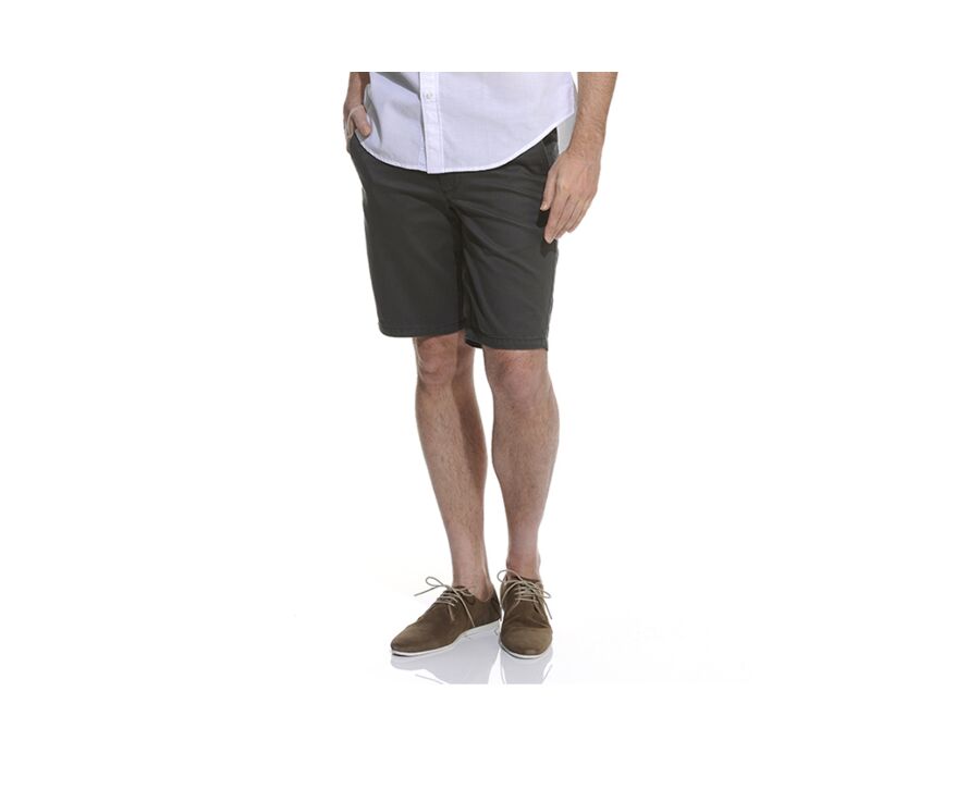 Bermuda chino homme Réglisse - LARRY