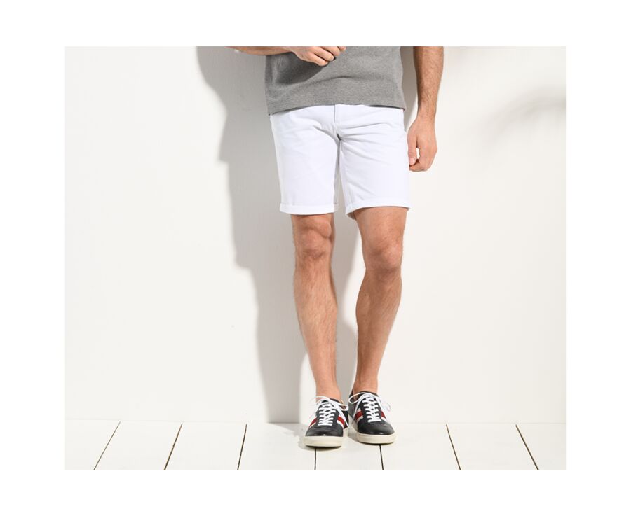 Bermuda chino homme Blanc - BARRY