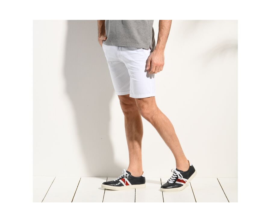 Bermuda chino homme Blanc - BARRY