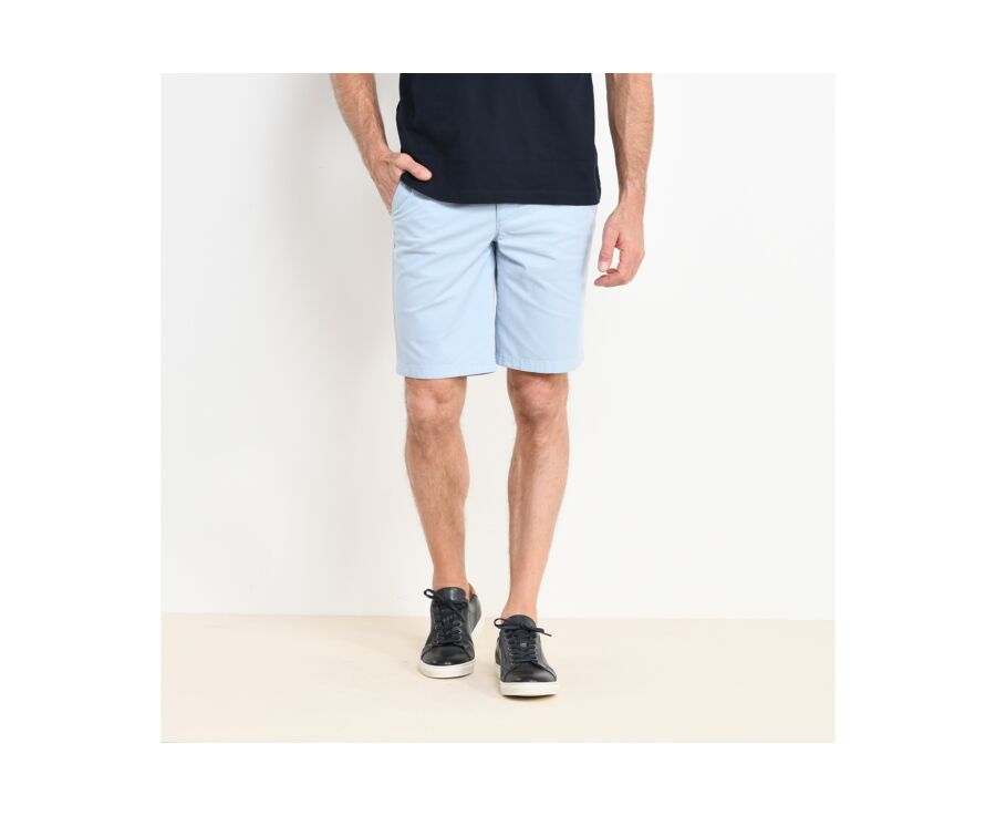 Bermuda chino homme Bleu Clair - BARRY