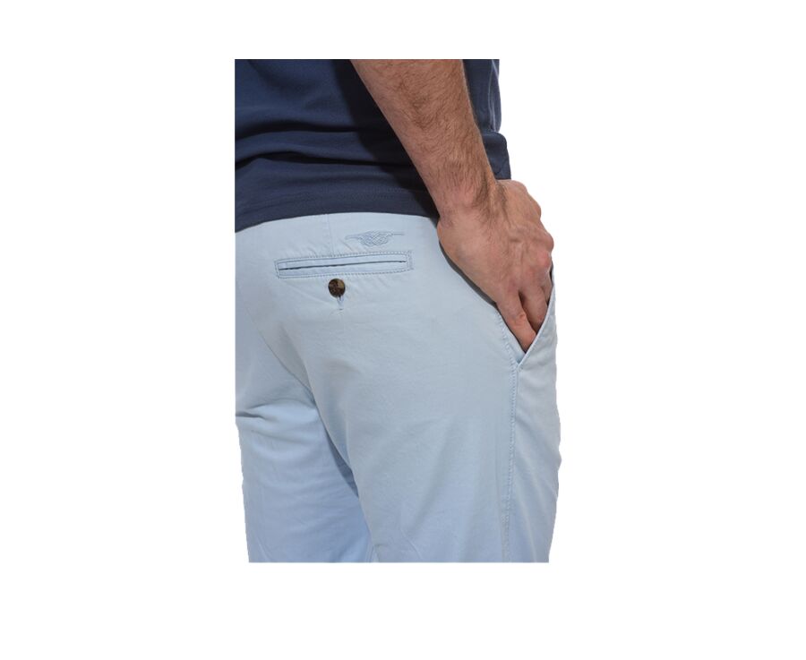 Bermuda chino homme Bleu Clair - BARRY