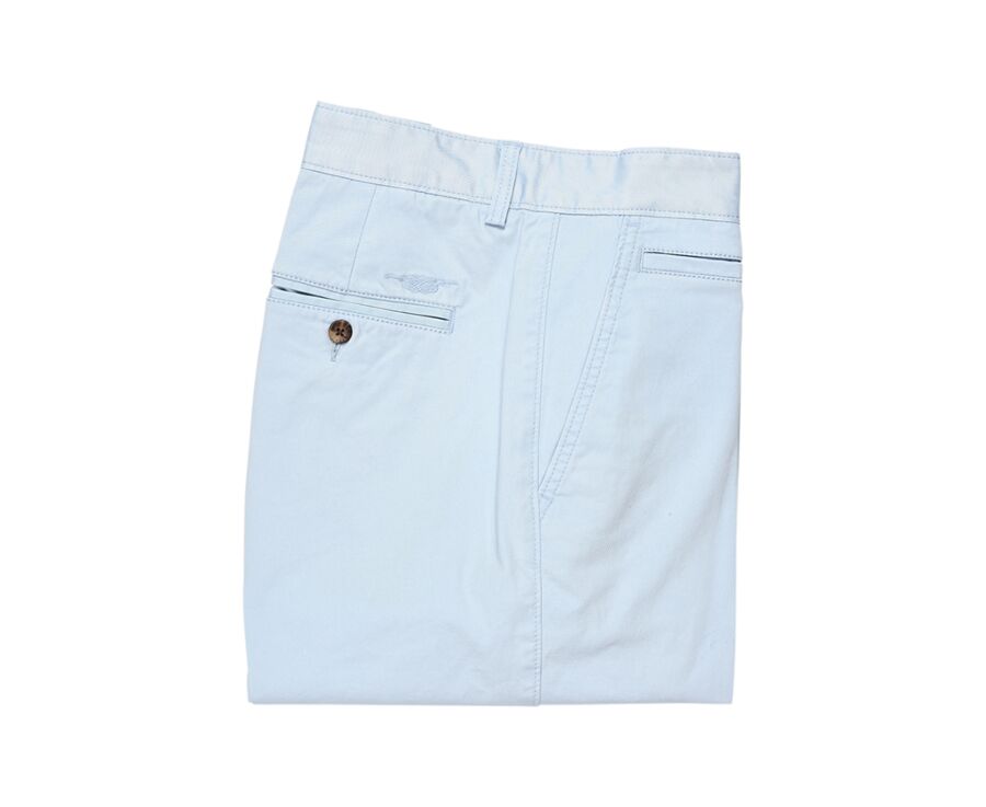 Bermuda chino homme Bleu Clair - BARRY