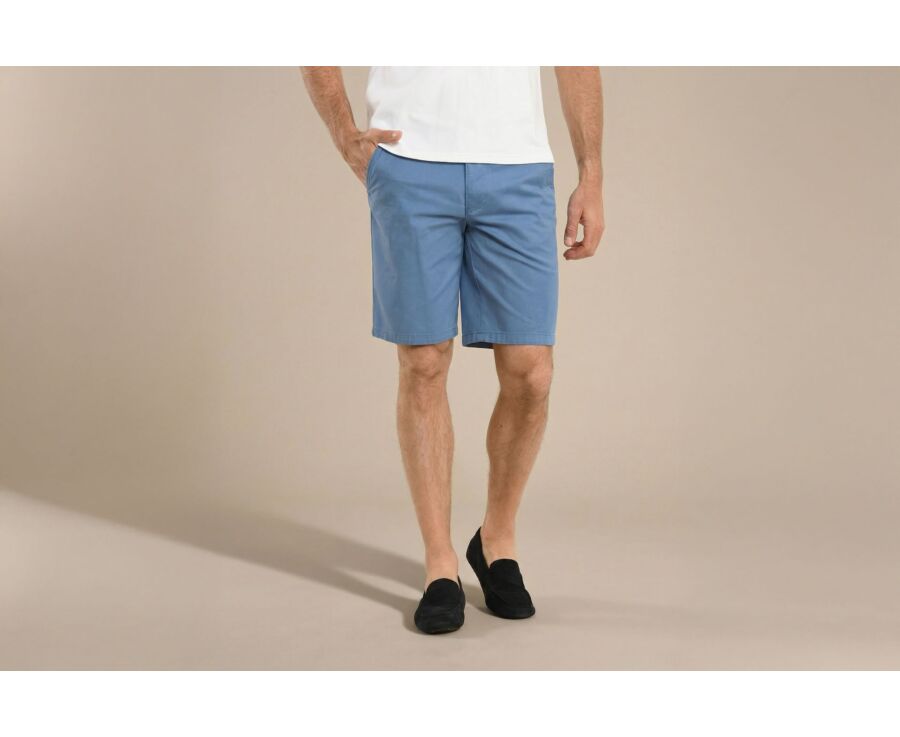 Bermuda chino homme Bleu Moyen - BARRY