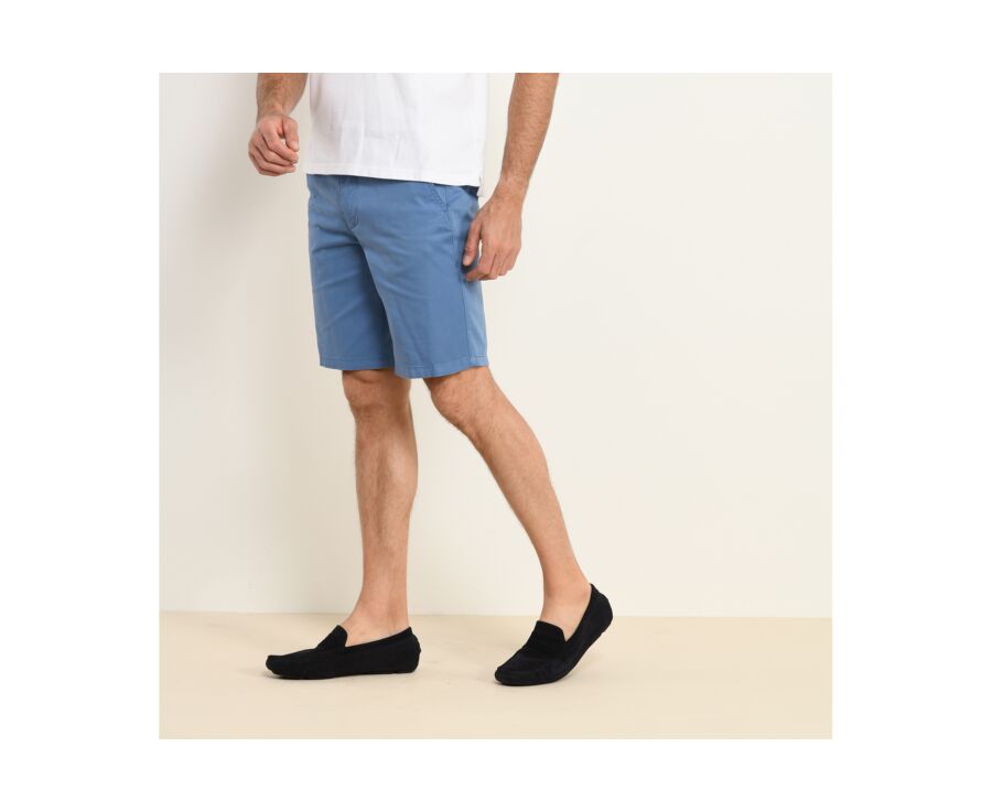 Bermuda chino homme Bleu Moyen - BARRY
