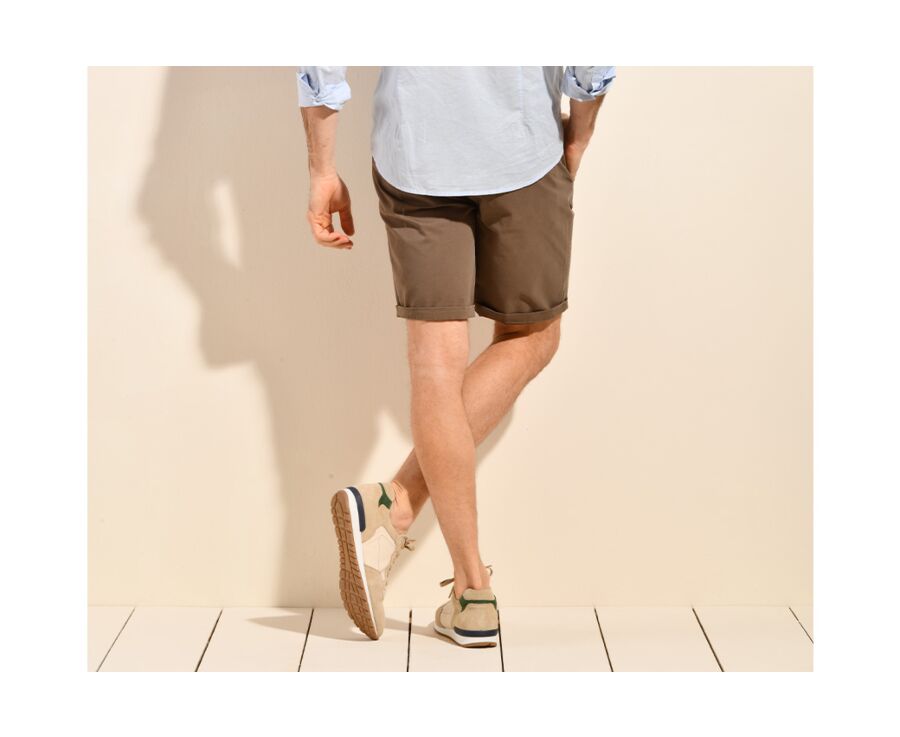 Bermuda chino homme Taupe - BARRY