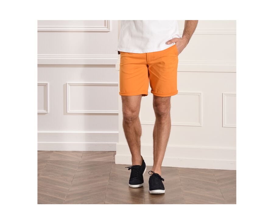 Bermuda chino homme Orange - BARRY