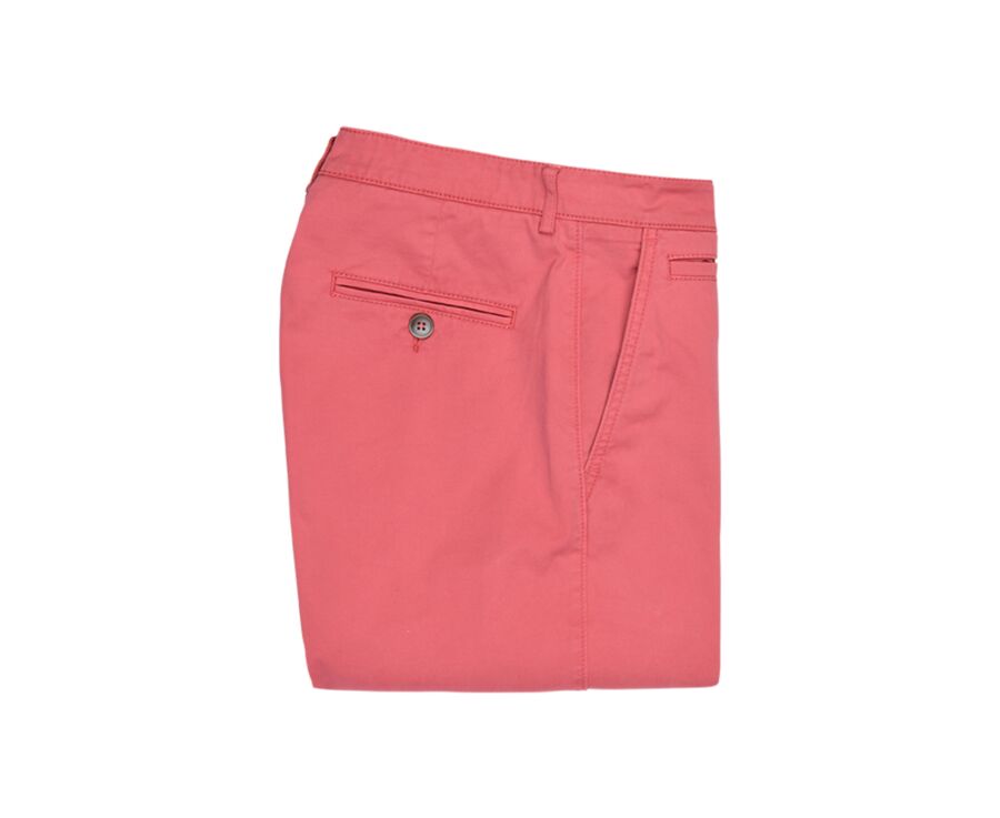 Bermuda chino homme Framboise - BARRY