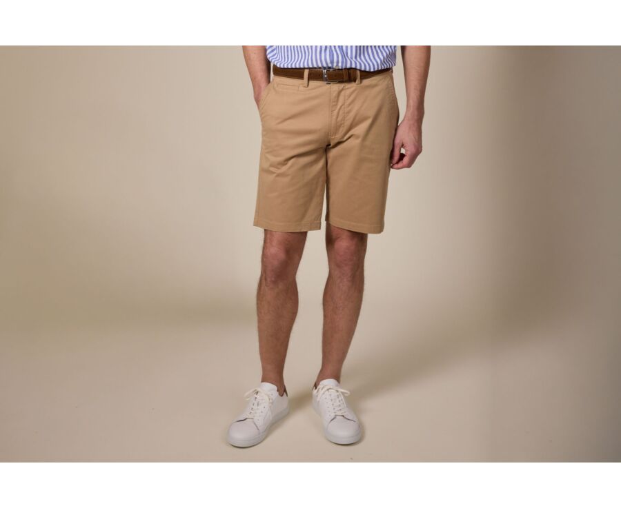 Bermuda chino homme Camel - BARRY