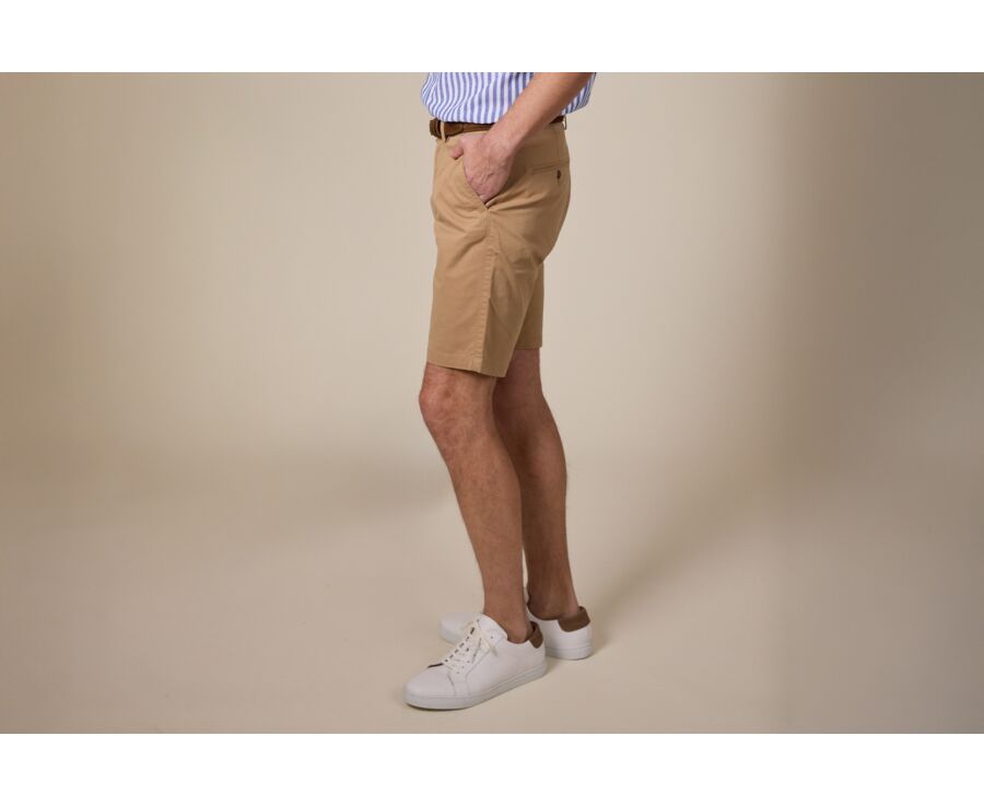 Bermuda chino homme Camel - BARRY