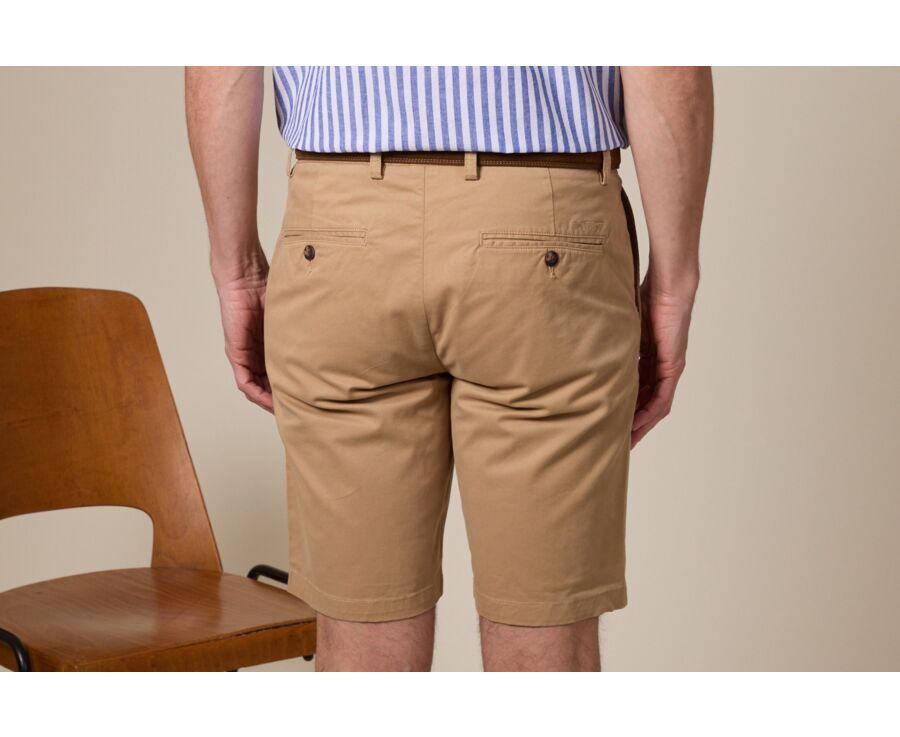 Bermuda chino homme Camel - BARRY
