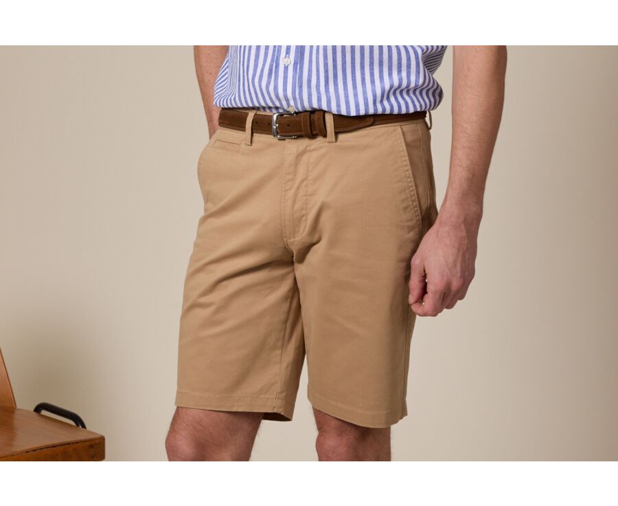 Bermuda chino homme Camel - BARRY