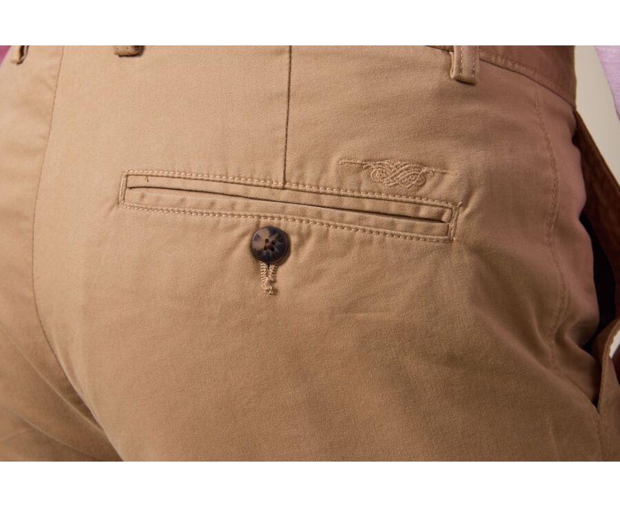 Bermuda chino homme Camel - BARRY