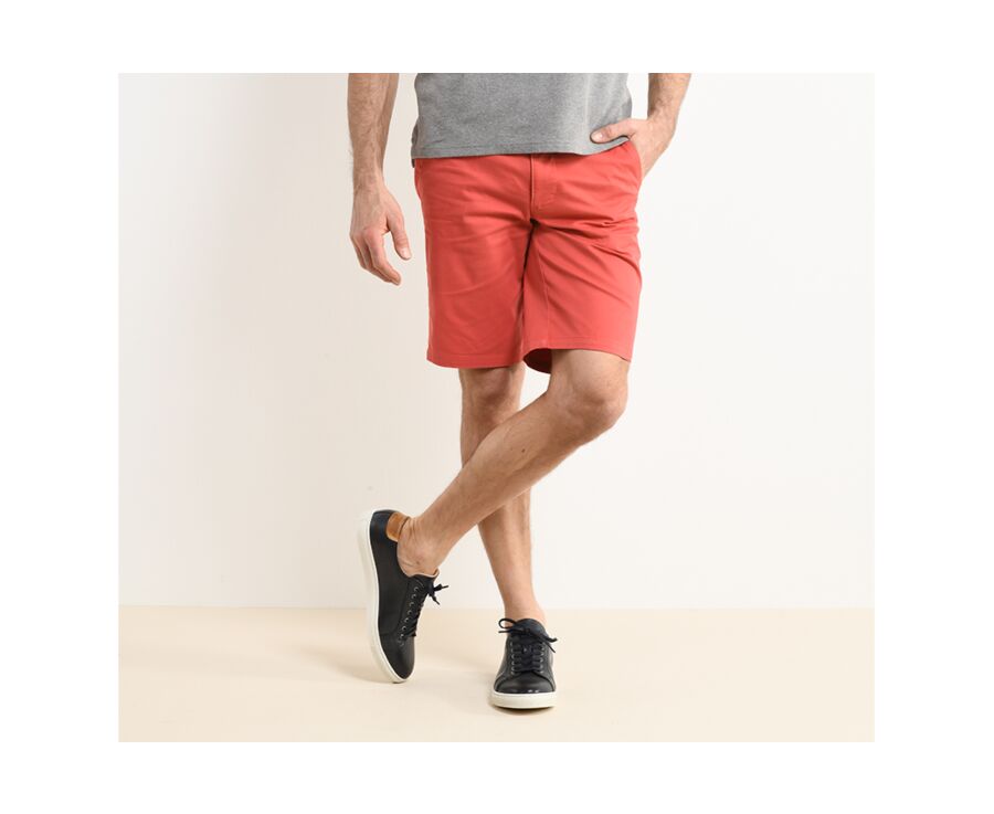 Bermuda chino homme Corail - BARRY