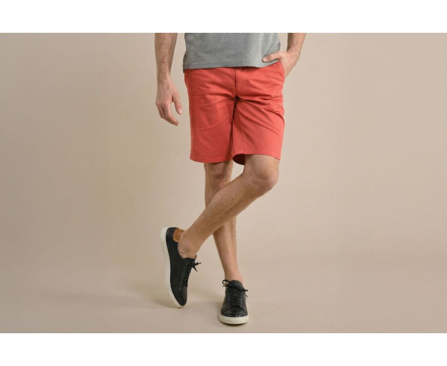 Bermuda chino homme Corail - BARRY