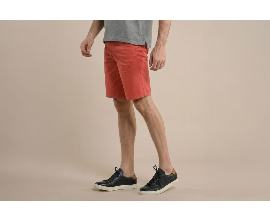 Bermuda chino homme Corail - BARRY