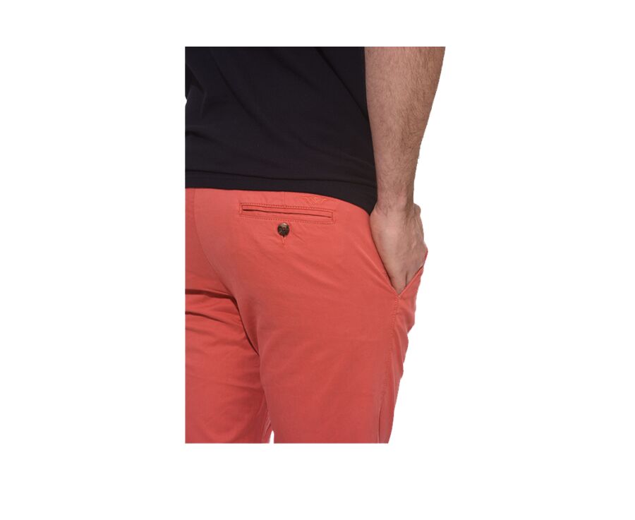 Bermuda chino homme Corail - BARRY