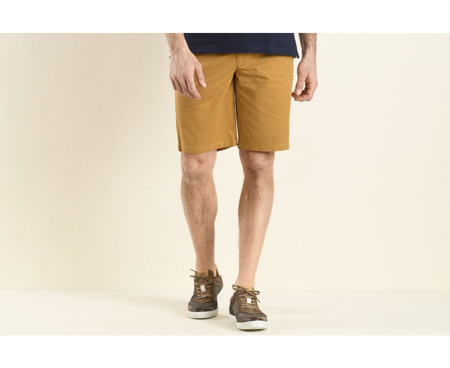 Bermuda chino homme Tabac - BARRY