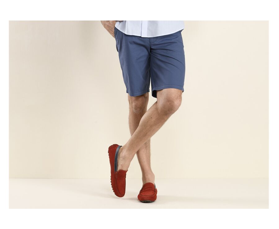 Bermuda chino homme Navy Franc - BARRY