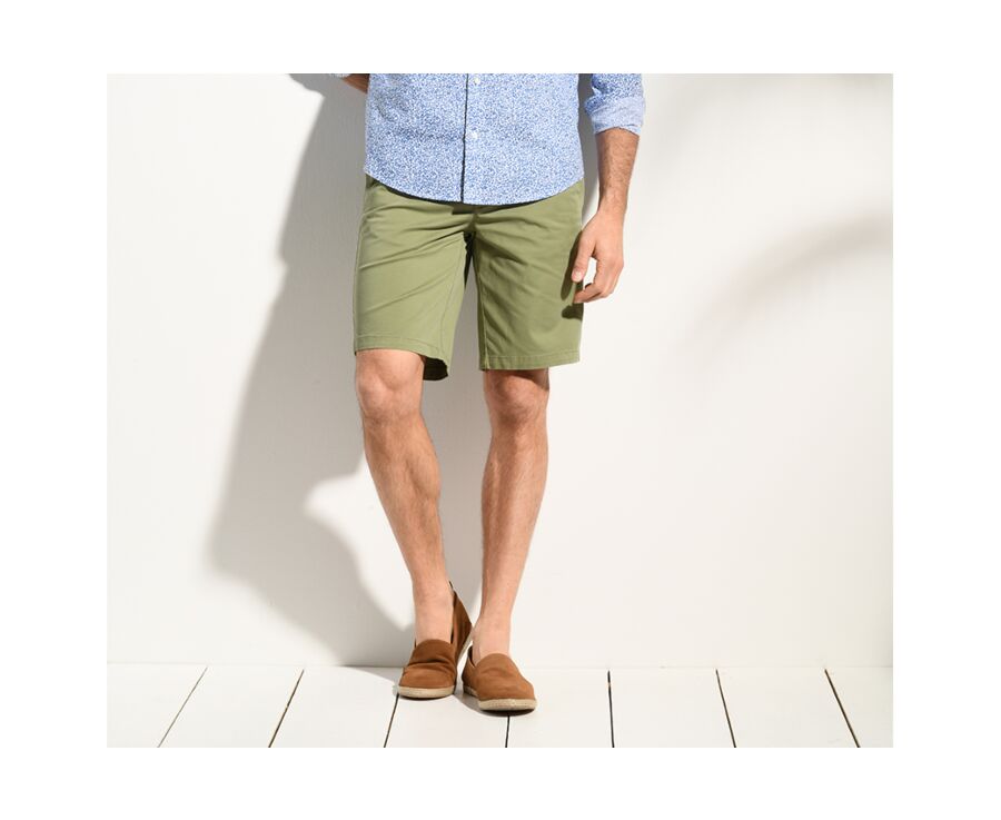 Bermuda chino homme Vert Eté - BARRY