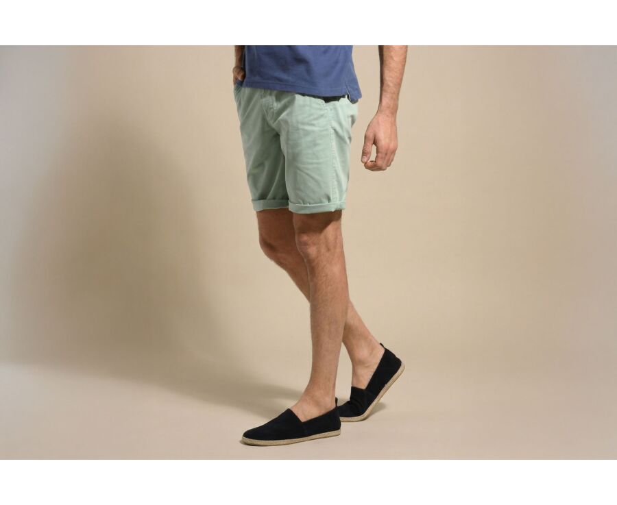 Bermuda chino homme Menthe - BARRY
