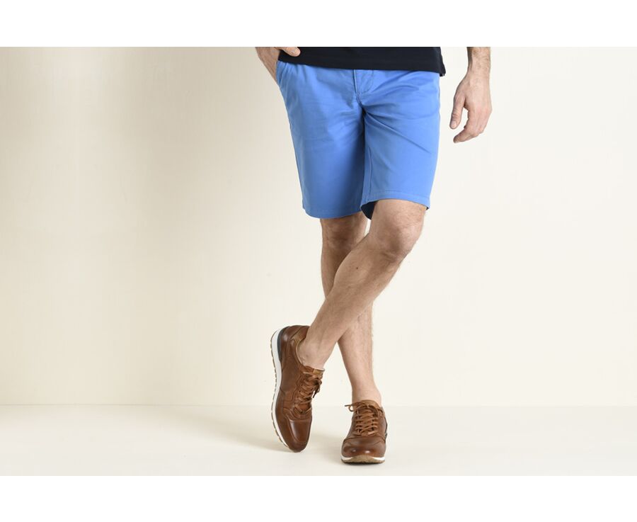 Bermuda chino homme Bleu Azur - BARRY
