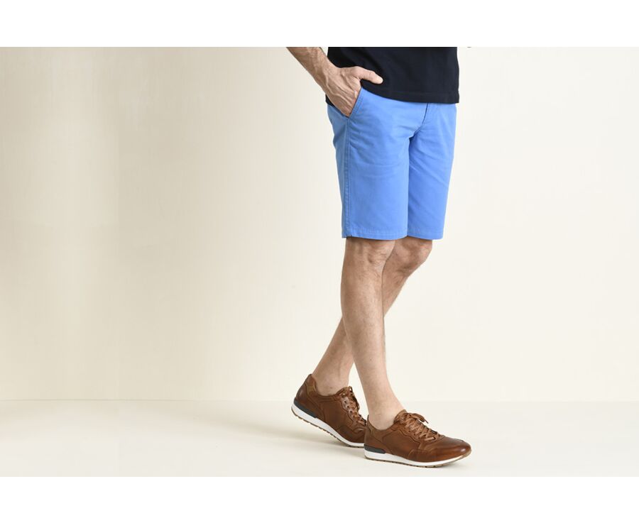 Bermuda chino homme Bleu Azur - BARRY